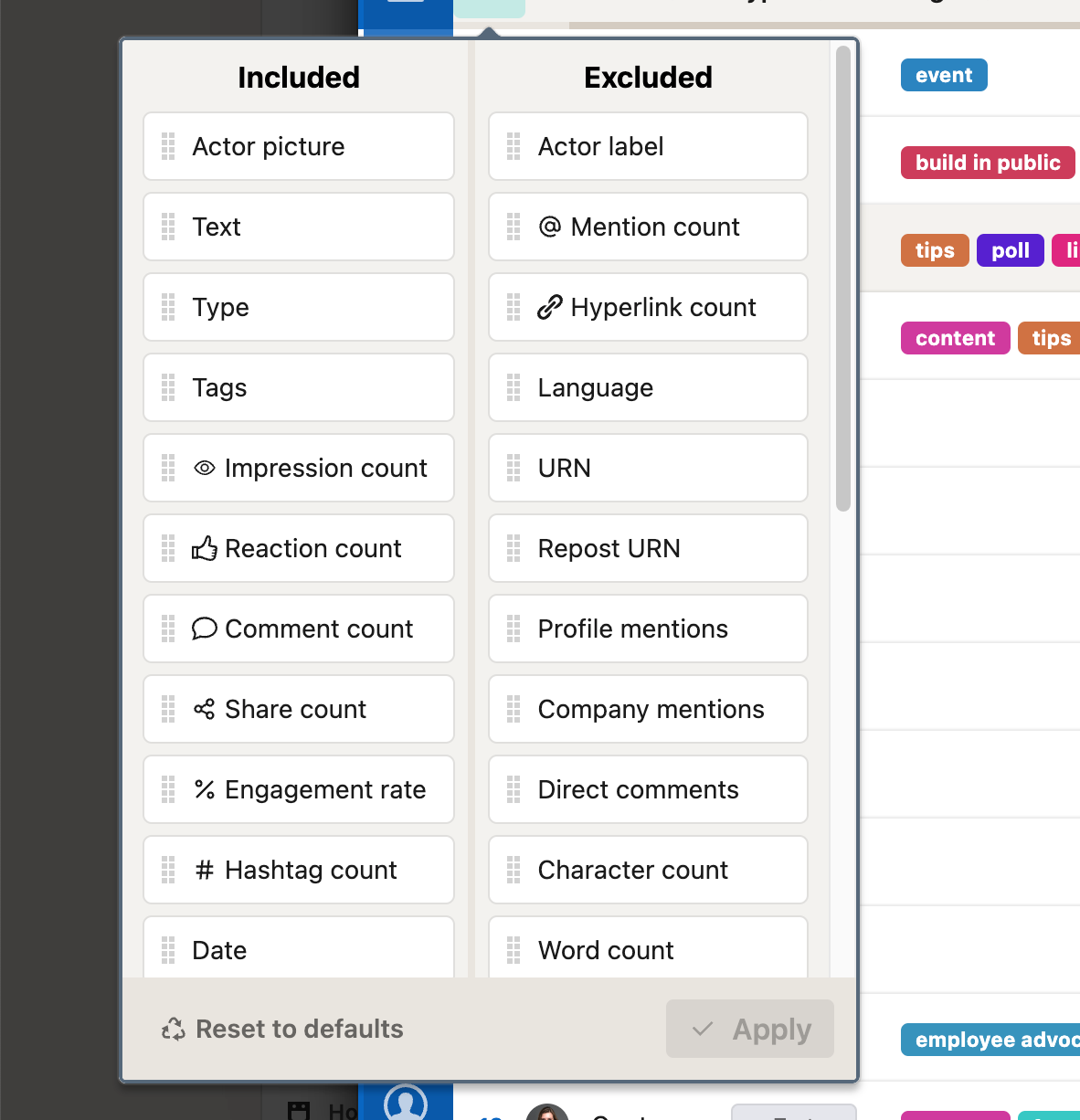 How To Personalise Tables In AuthoredUp User Guide AuthoredUp